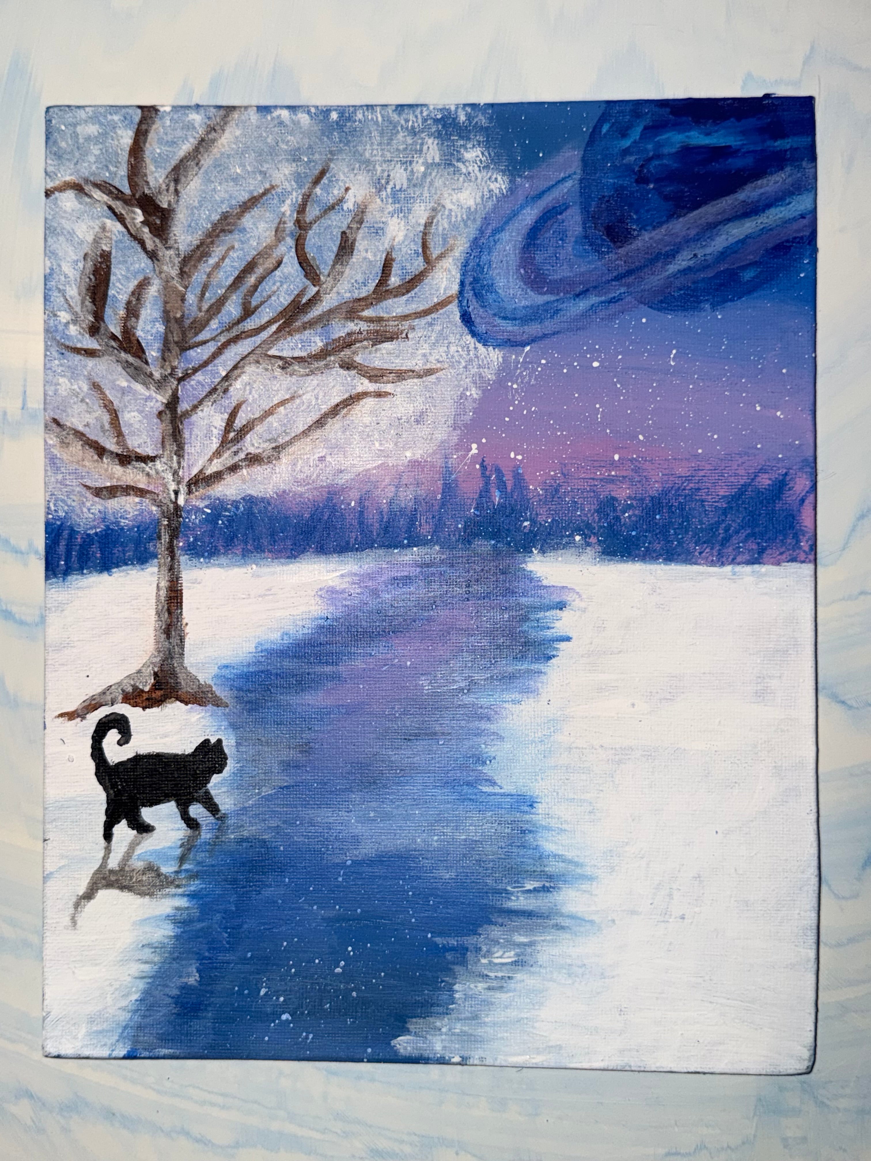 Snowy galaxy kitty