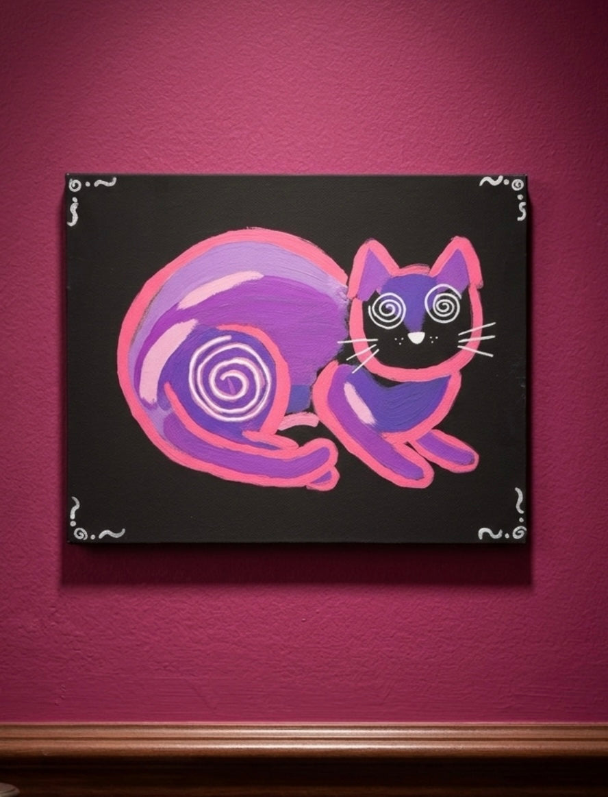 Trippy Neon Kitty