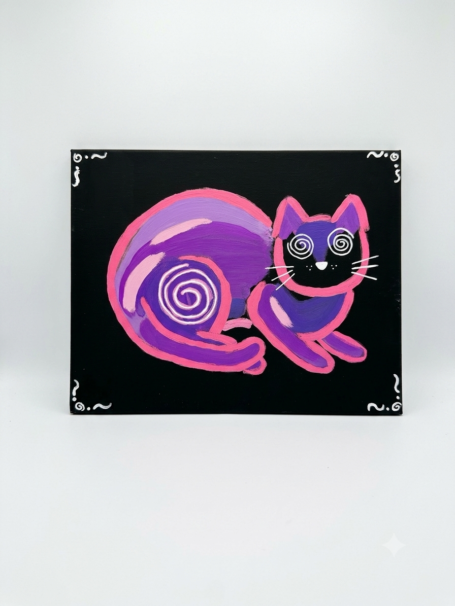 Trippy Neon Kitty