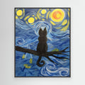 Starry Kitty Print 