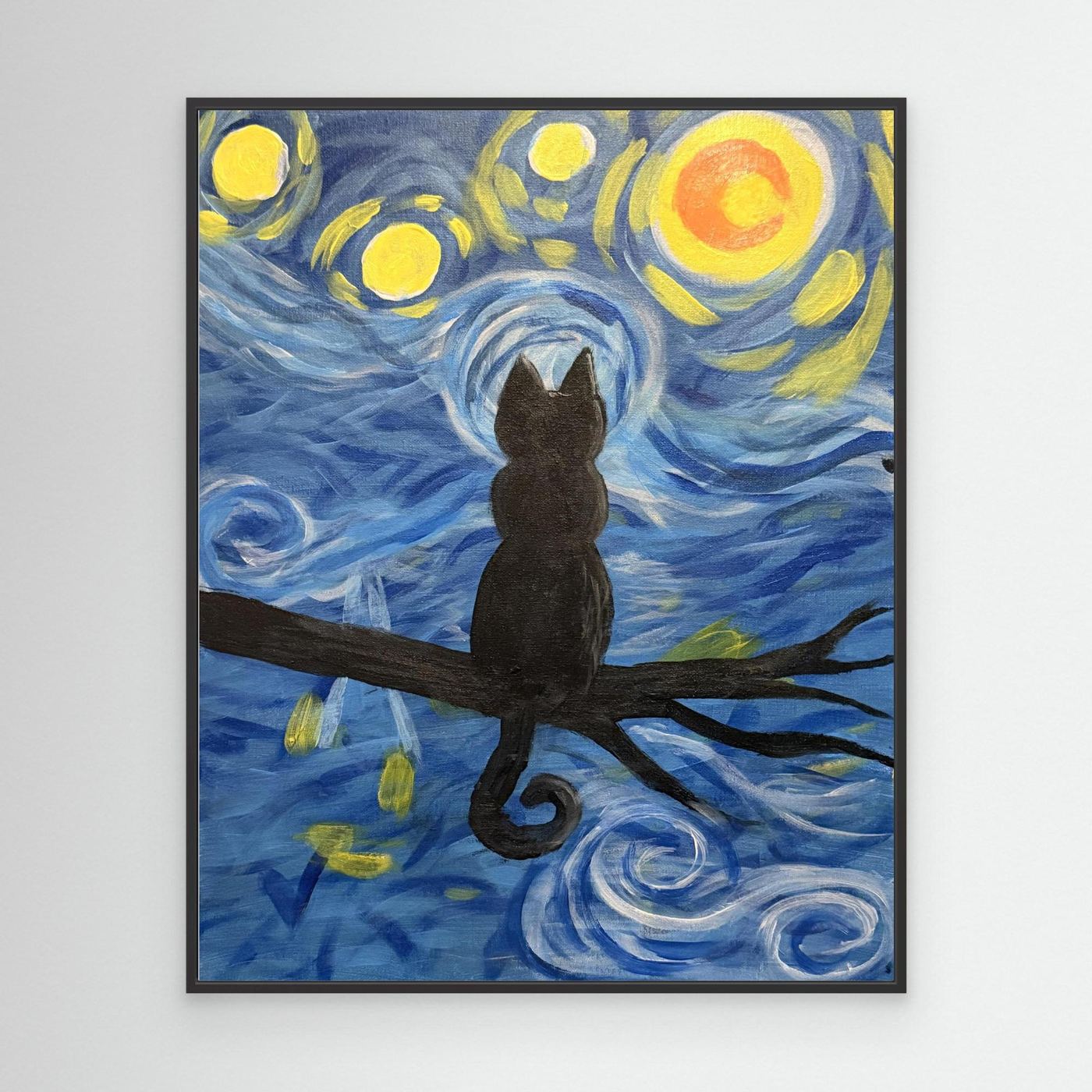 Starry Kitty Print 